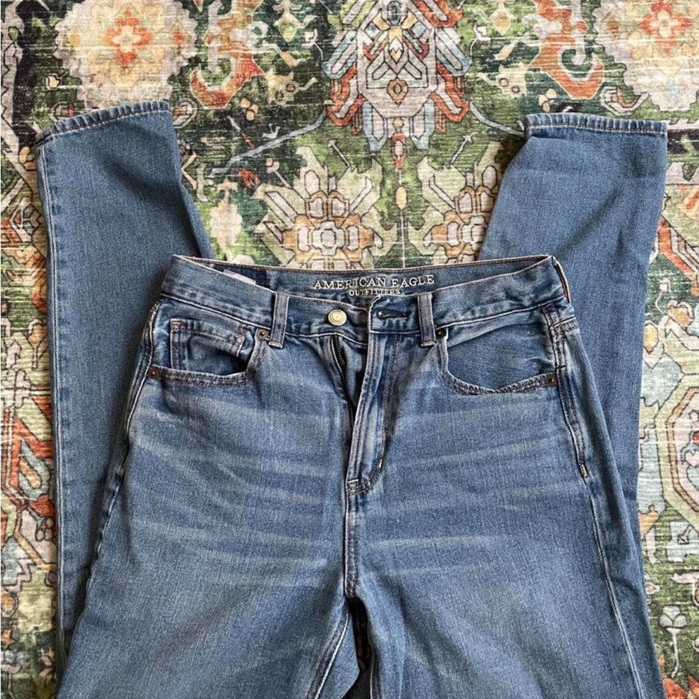 American Eagle Outfitters Blue Straight Leg Jeans